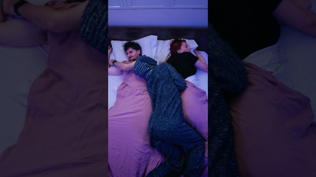 When your dog sneaks into bed