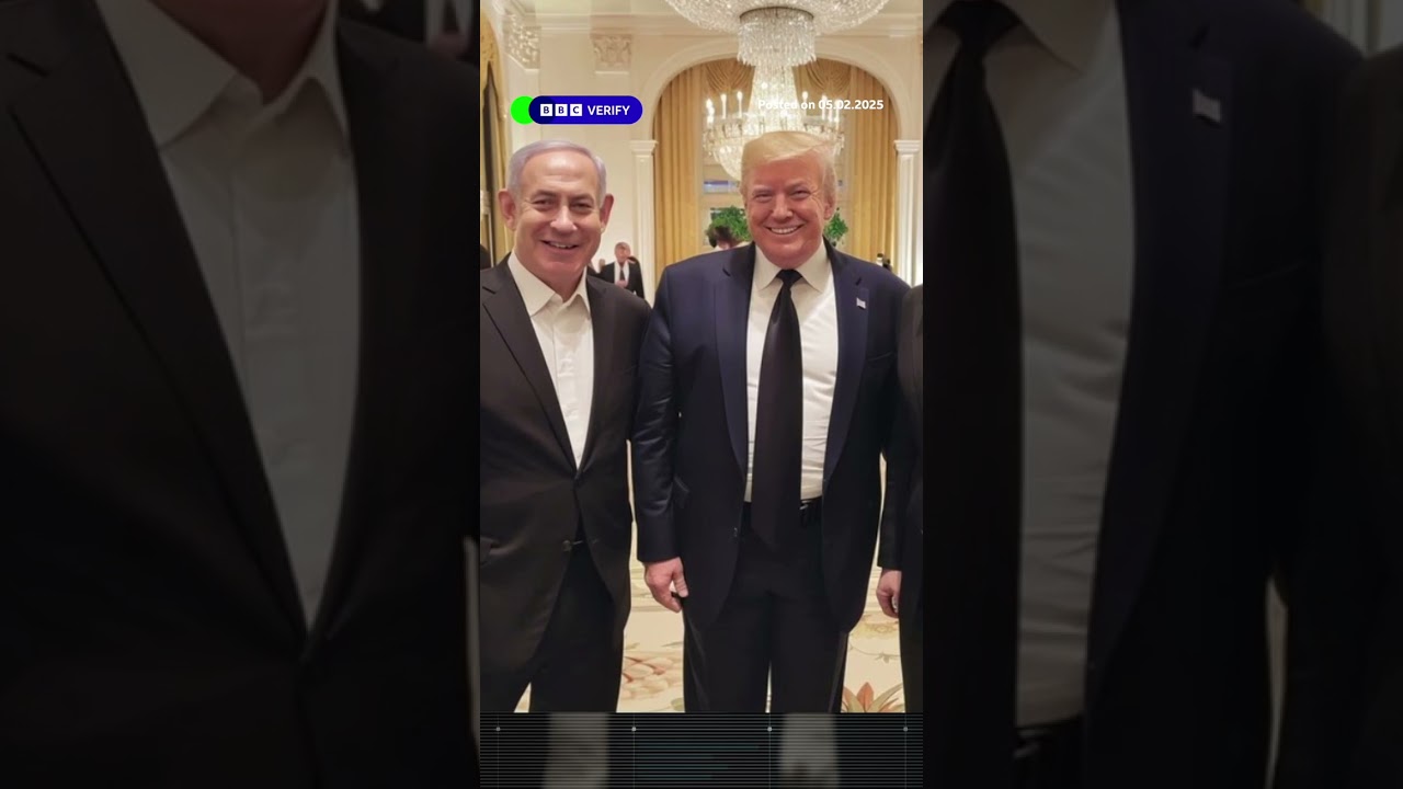 Why this image of Netanyahu, Trump and Musk is fake. #AI #BBCNews