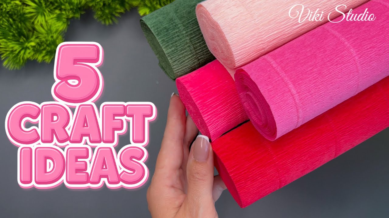 5 WOW Crepe Paper Flower Ideas! Easy DIY Decorations You Must Try!