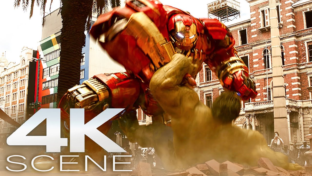 Hulk Vs. HulkBuster (4K ULTRA Blu-ray) Fight Scene – Avengers Age Of Ultron Movie Clip