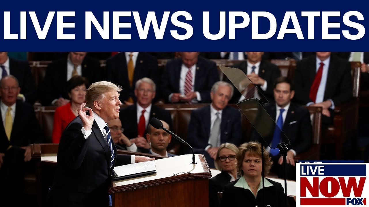 LIVE NEWS: President Donald Trump to address Congress, Canada & Mexico face tariffs, stock market