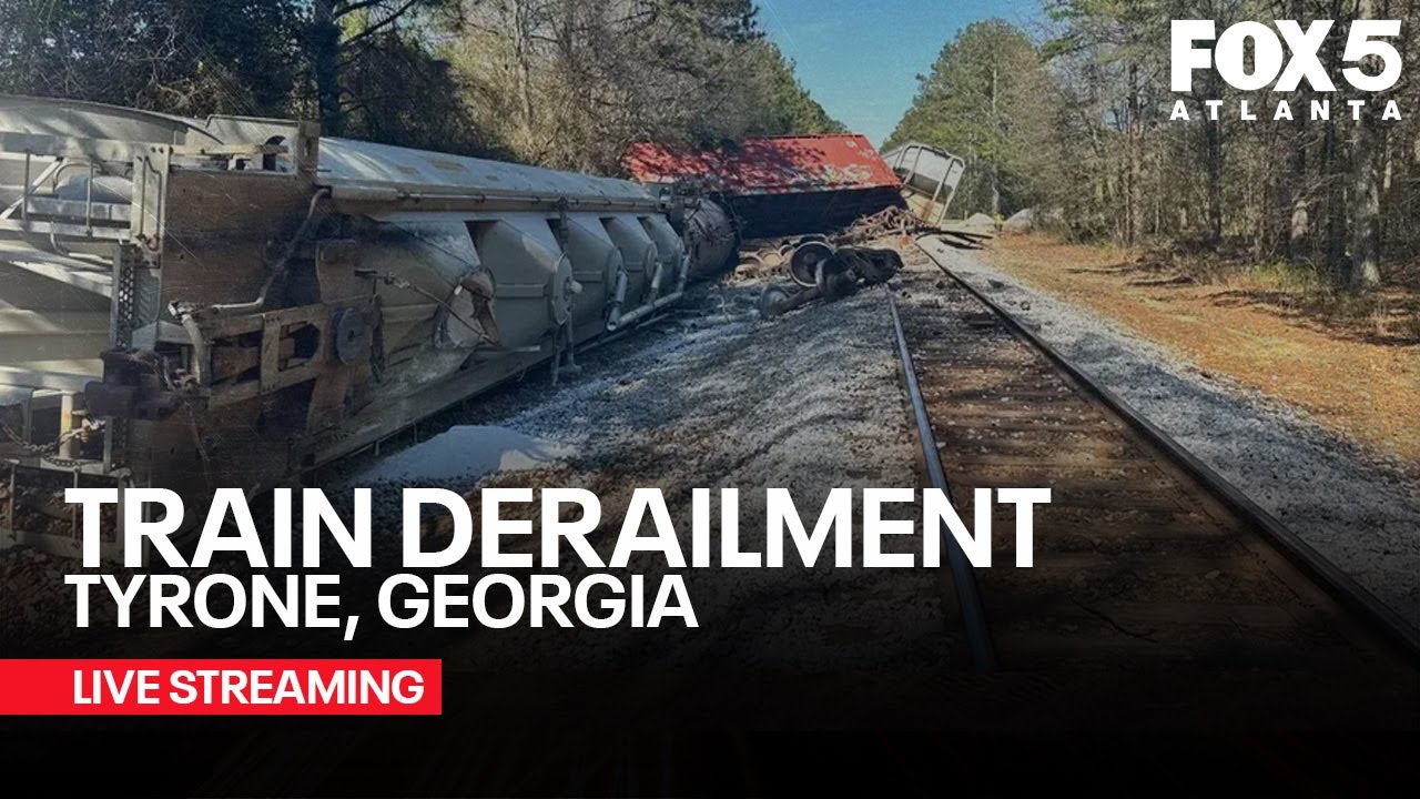 LIVE: Train goes off the tracks in Georgia