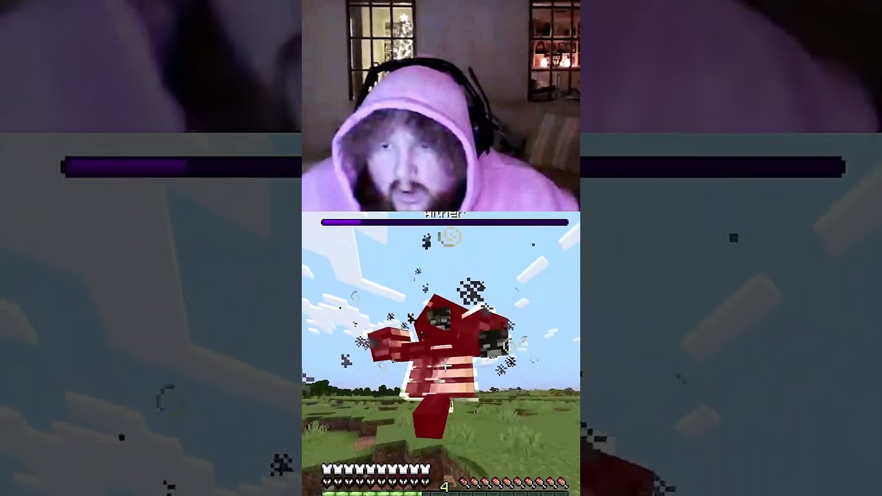 My Epic Battle With The Wither! #minecraft #caseohclips #funny #caseoh #meme #viralshort