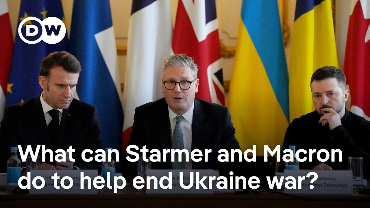 Starmer and Macron working to try to end Russia-Ukraine war at summit | DW News