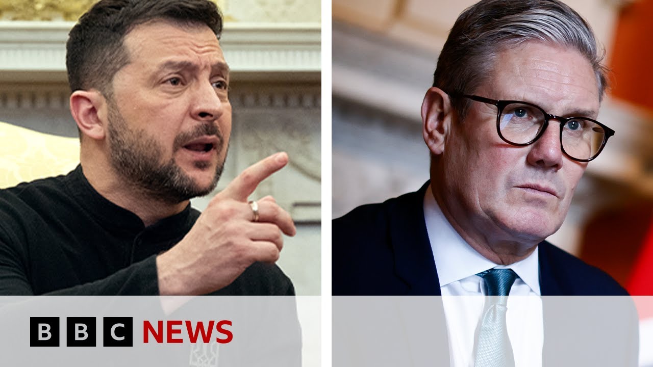 Ukraine’s President Zelensky and UK Prime Minister Starmer to meet in Downing Street | BBC News