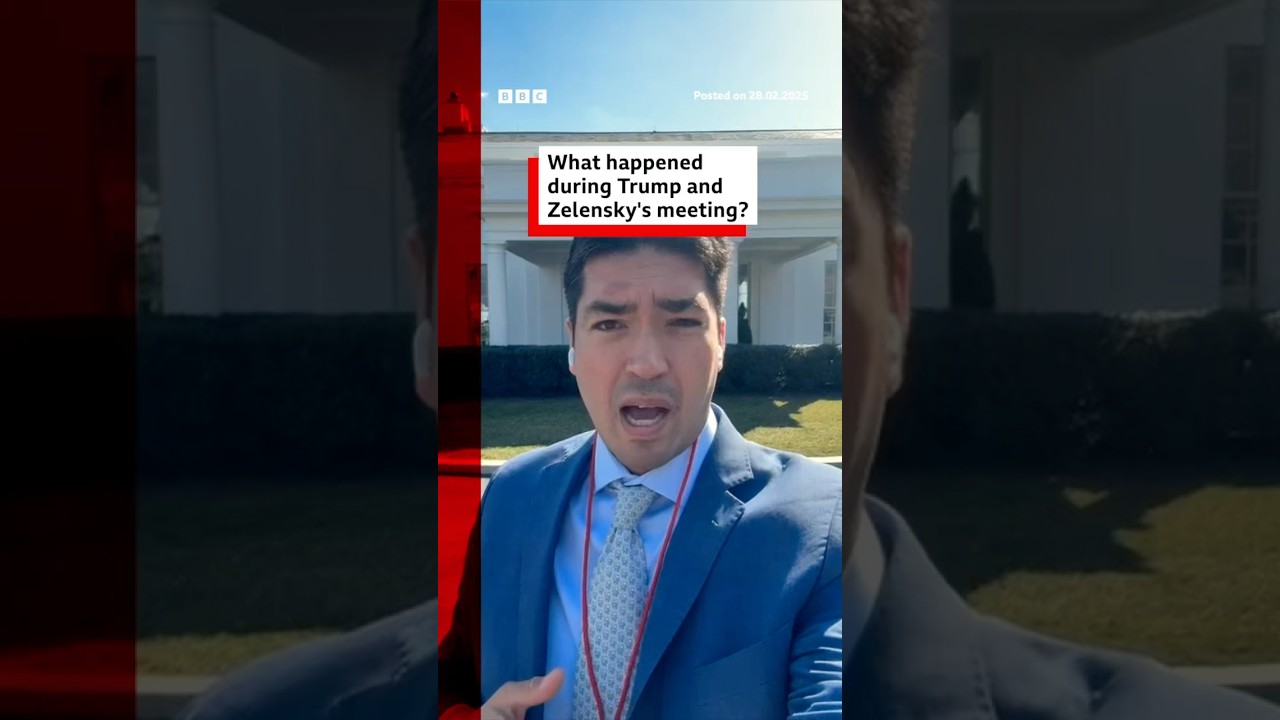 What happened during Donald Trump and Volodymyr Zelensky’s meeting? #BBCNews