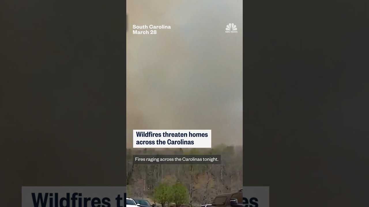 Wildfires threaten homes across the Carolinas