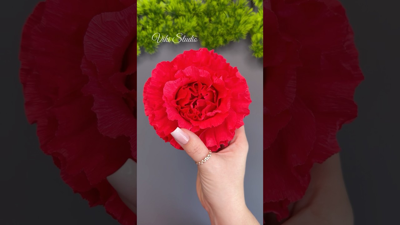 WOW! Crepe Paper Flowers That Look REAL 🌺✨ #diycrafts #papercrafts #shorts