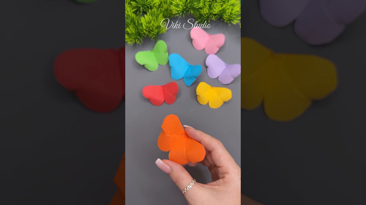 WoW! Easy & Beautiful Paper Butterfly 🦋 #shorts