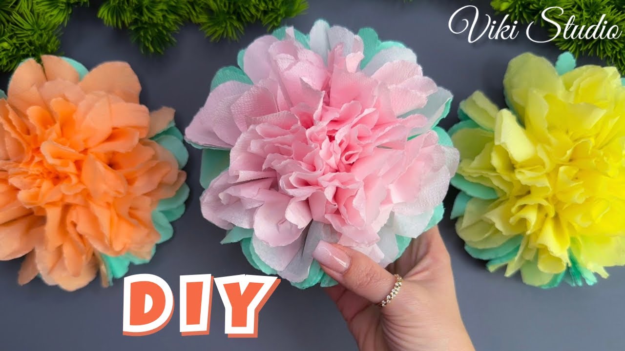 WOW! Easy Tissue Paper Flowers Anyone Can Make — DIY Paper Craft Tutorial!