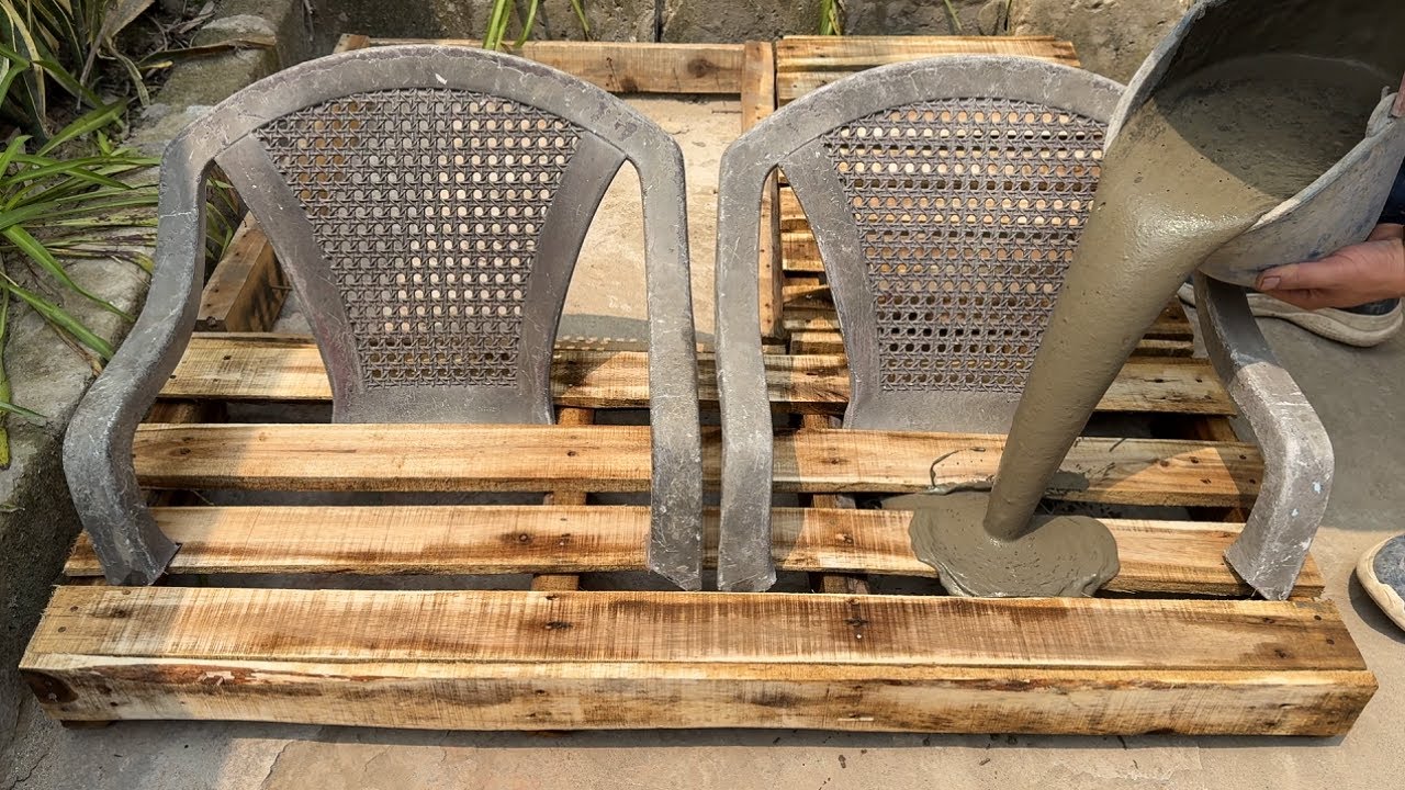 Amazing ideas from Cement and Pine Wood Pallets For You, DIY Garden Decorations