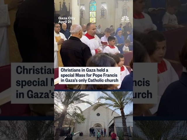 Christians in Gaza remember Pope Francis