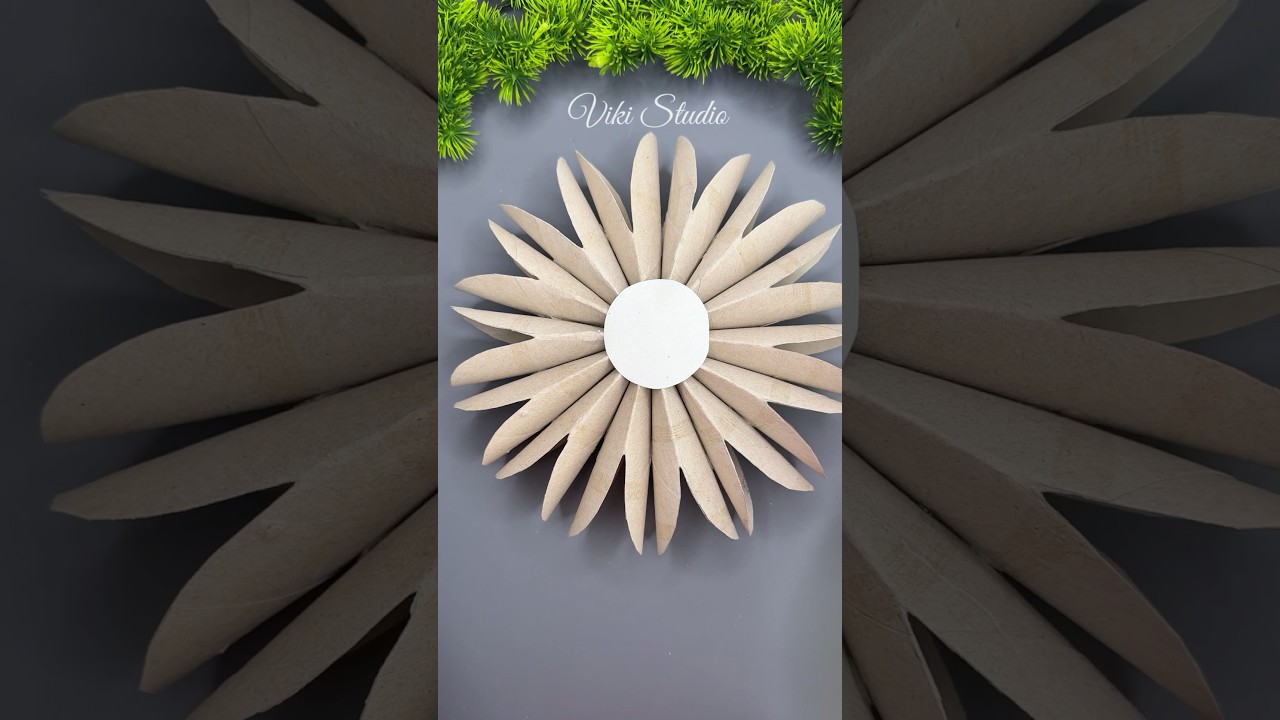 Easy DIY Decor Using Paper Rolls | Fun Recycling Craft Idea! #shorts #asmr