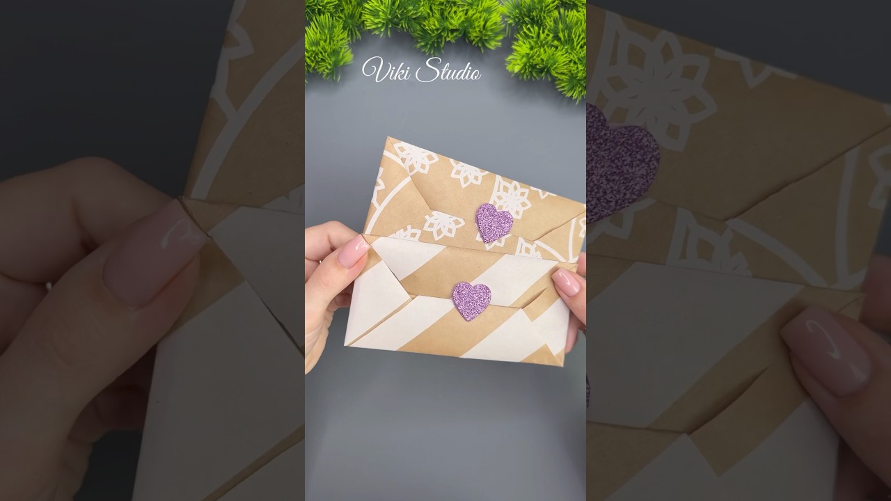 Easy Paper Envelope 💌 Beautiful Craft ! #papercraft #paper #shorts