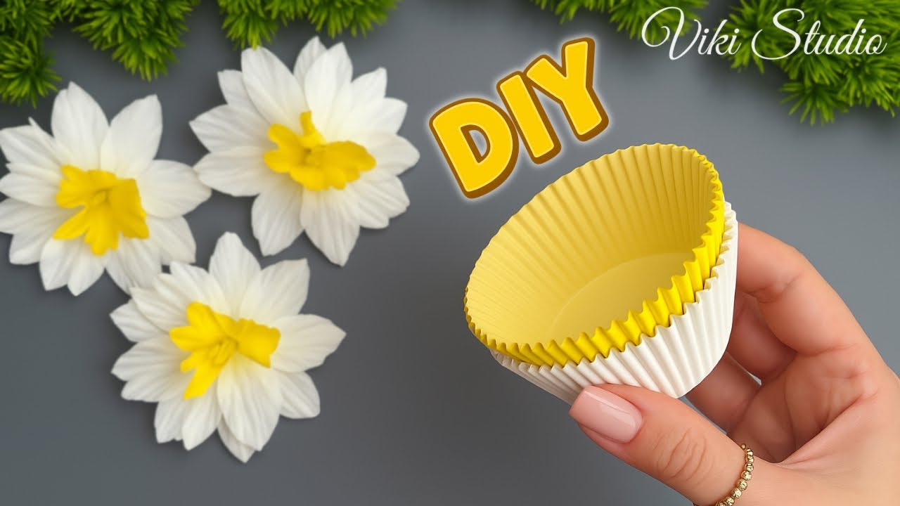 Easy Spring Decor: DIY Cupcake Liner Flowers 🌿🌼