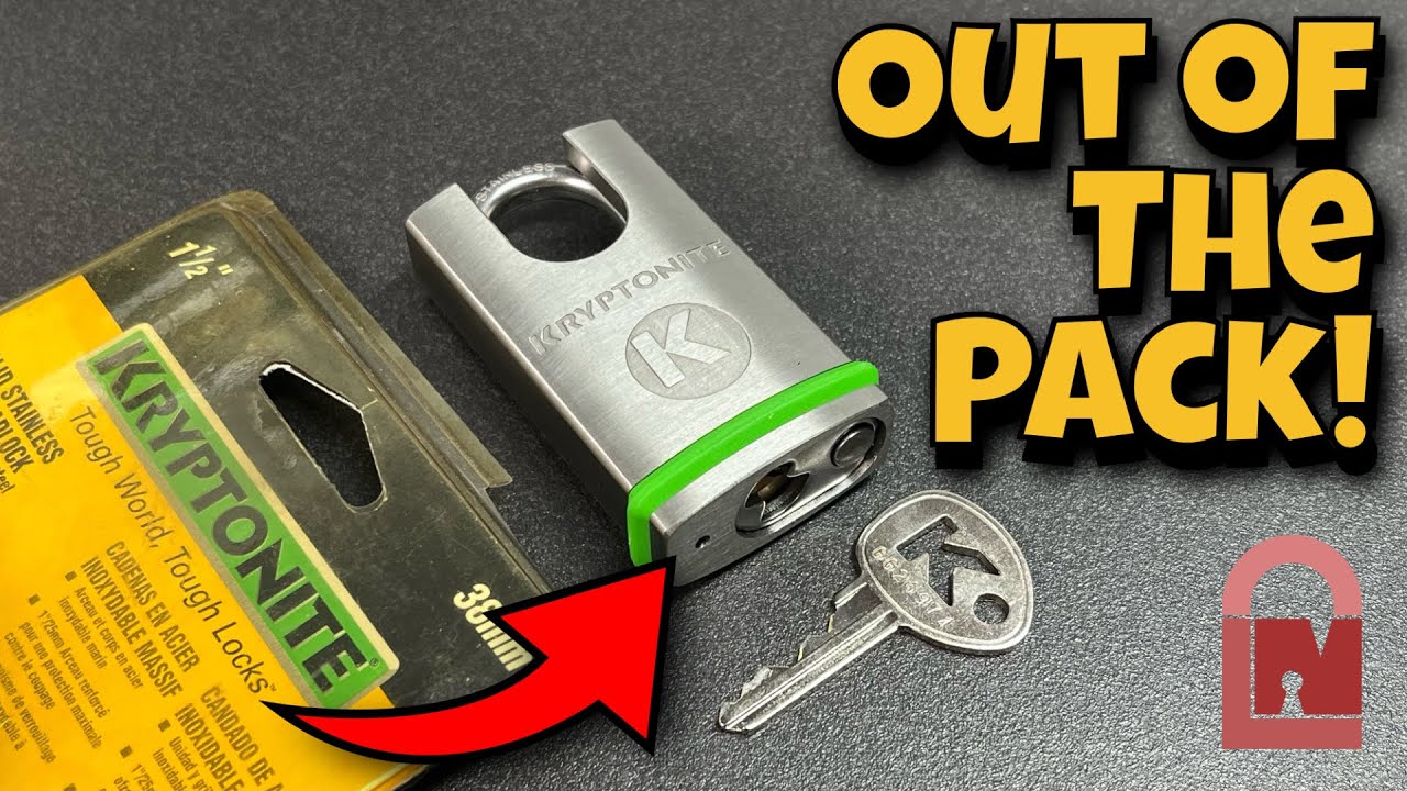 Kryptonite 851103 Closed Shackle Padlock Picked out of the Pack