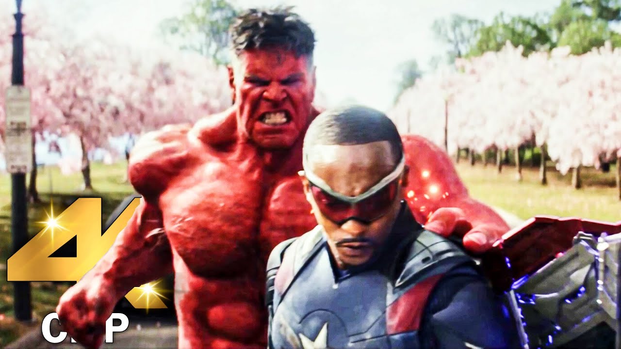 Red Hulk Vs Captain America – Fight Scene | CAPTAIN AMERICA BRAVE NEW WORLD (2025) Movie CLIP 4K