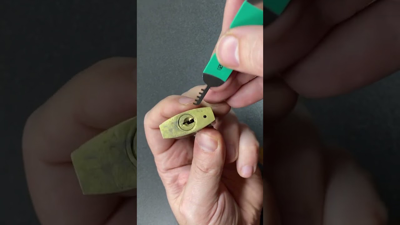 THAT Green Handle Comb Lock Pick Set