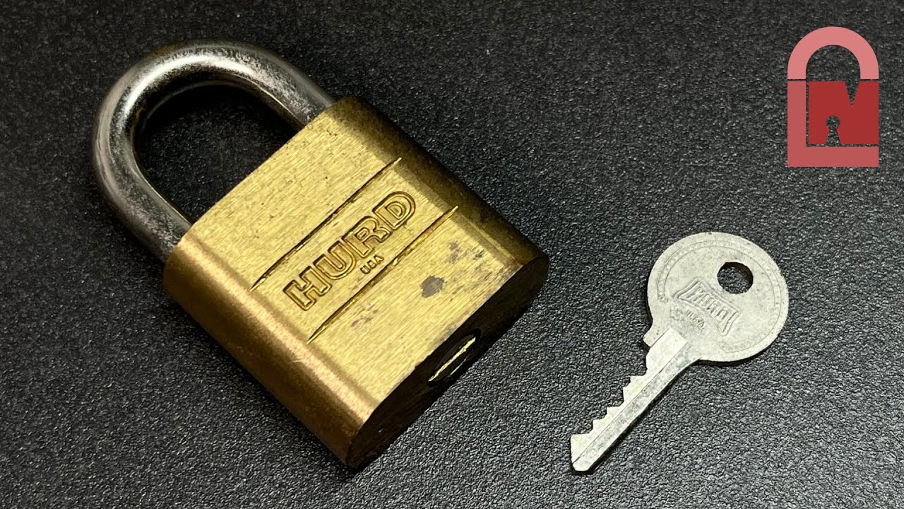 Vintage HURD U.S.A. Padlock Picked