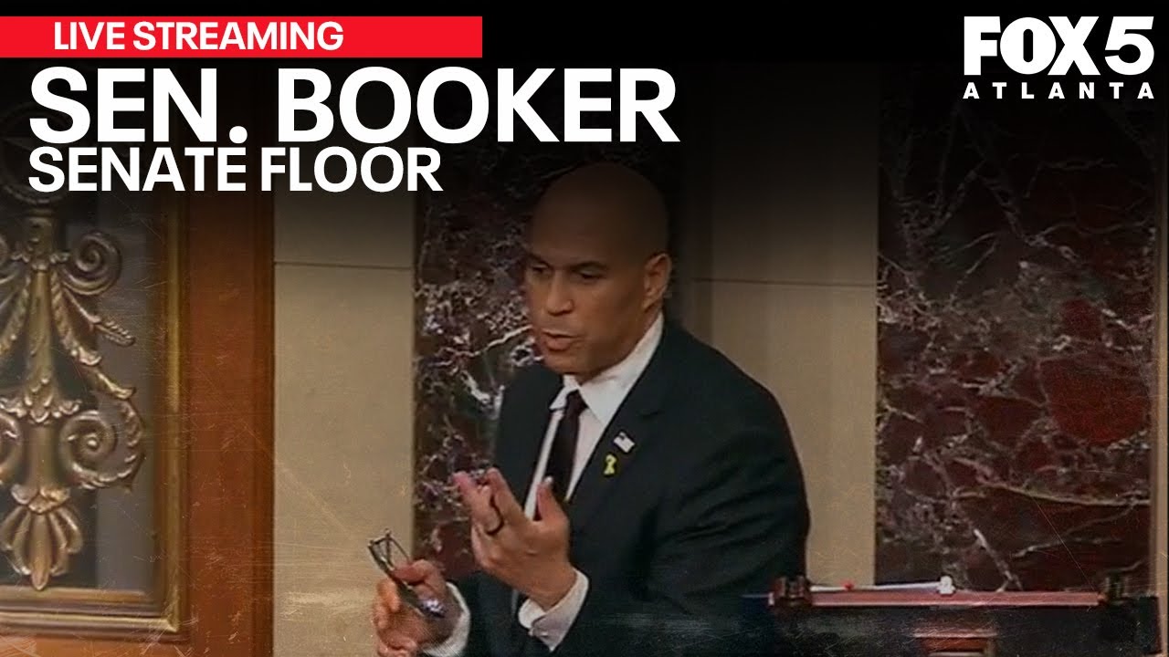 WATCH LIVE: Sen. Cory Booker breaks Senate speech record, still going | FOX 5 News