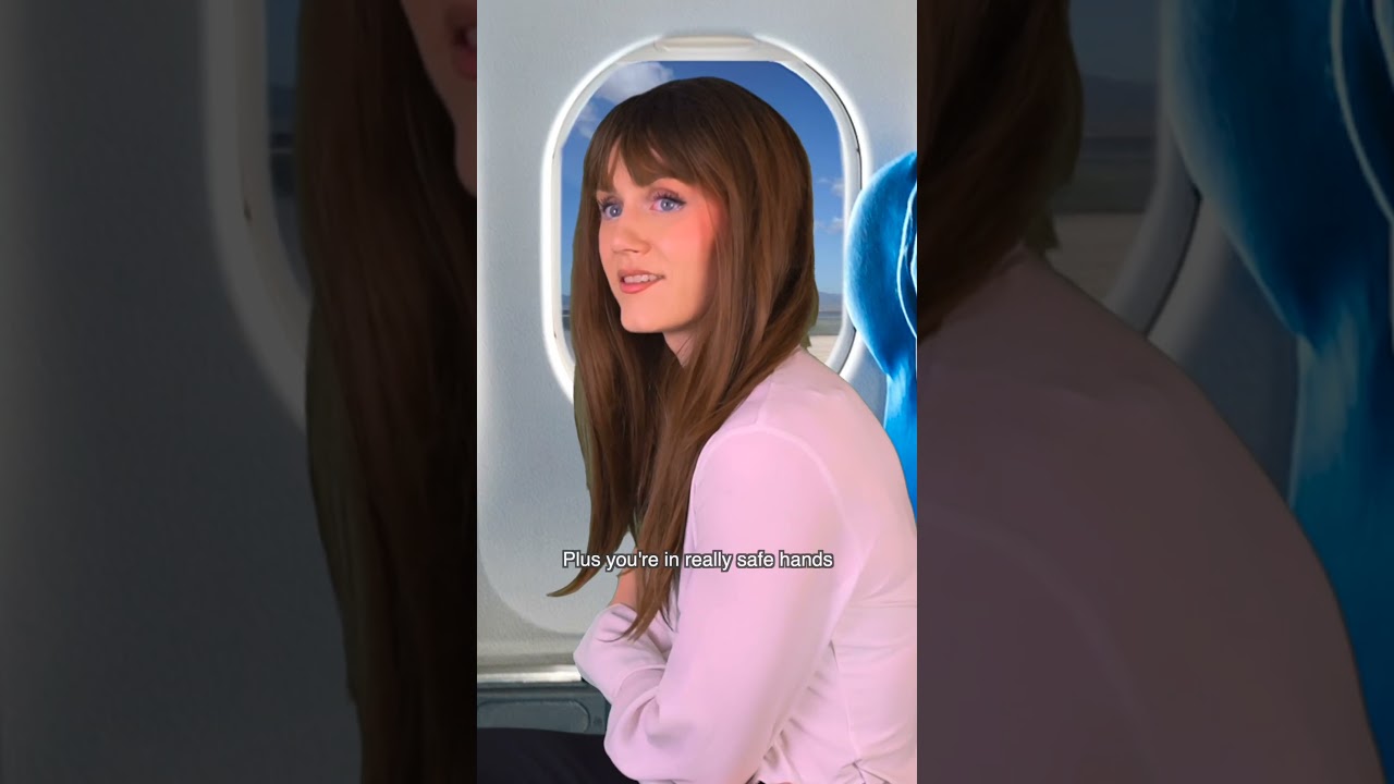 when you sit next to a nervous flyer ✈️🫣