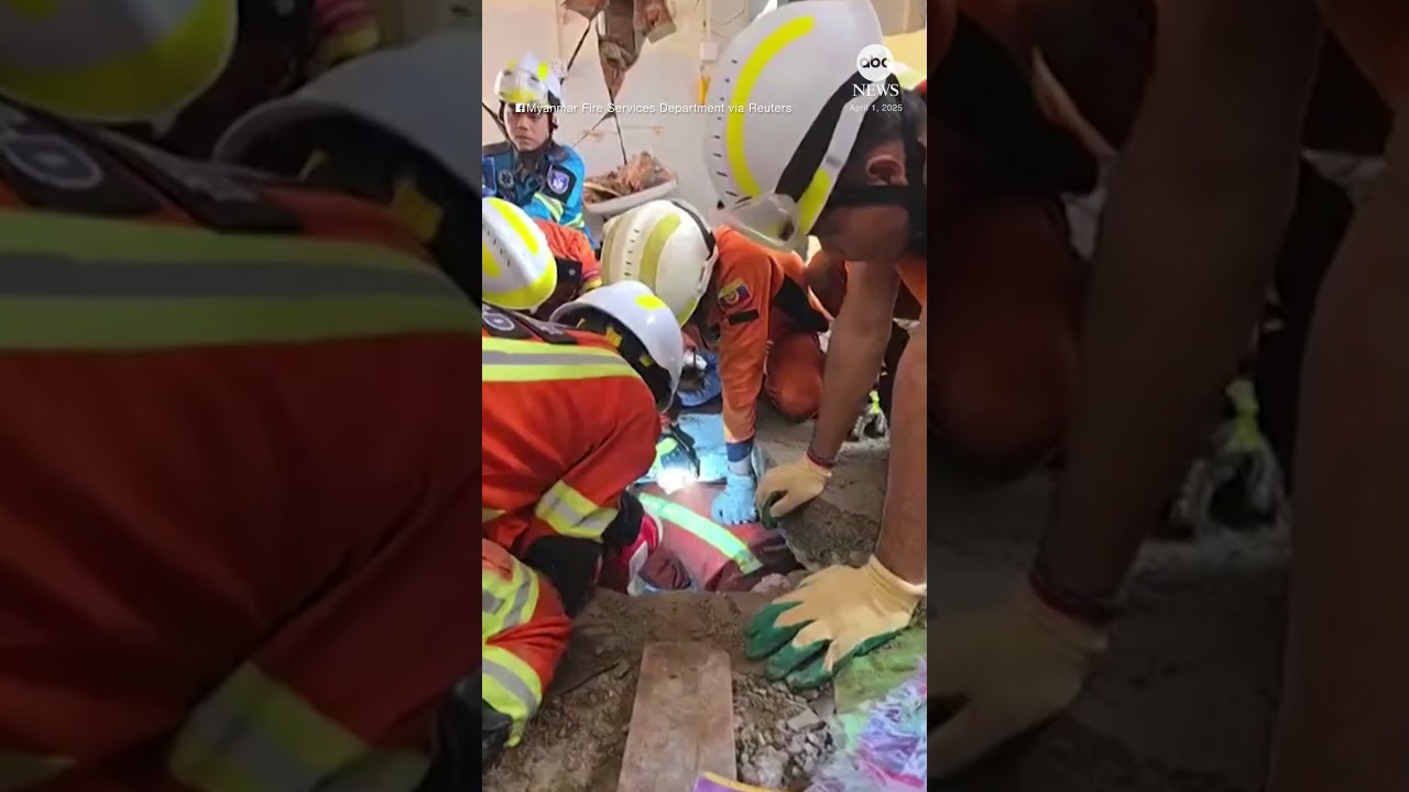 Woman pulled alive out of Myanmar earthquake rubble after 91 hours: Officials