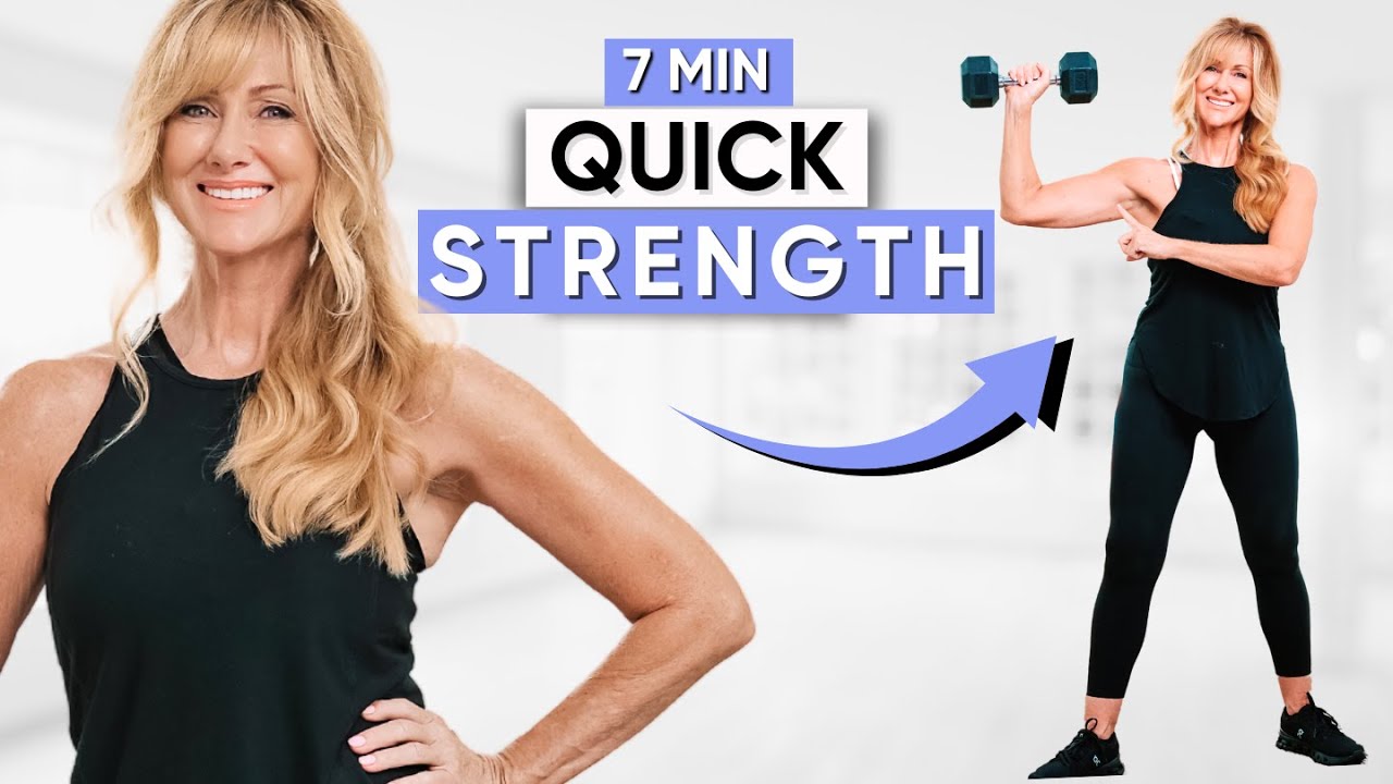 7-Min Menopause Weights Workout— Quick Strength For Women 50+