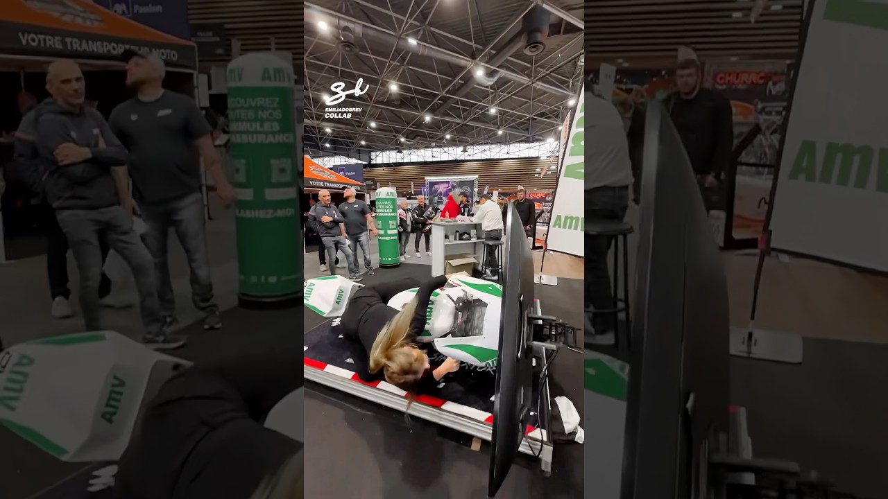 A MotoGP Simulator! 🤯 #motorbike #simulator #racing