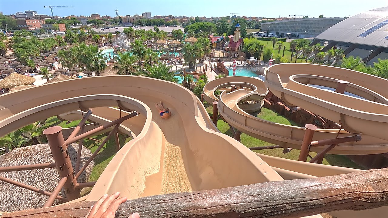 Anaconda Water Slide at Aquafollie Caorle Venezia 🇮🇹