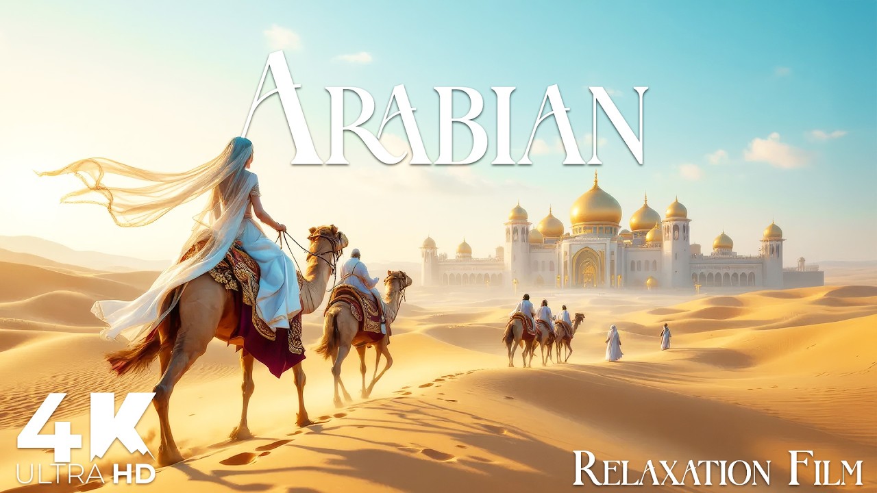 Arabian Desert 4K • Scenic Relaxation Film with Arabic Music