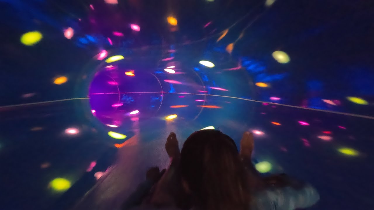 Blue Trio Water Slide at Aqualand Moravia 🇨🇿