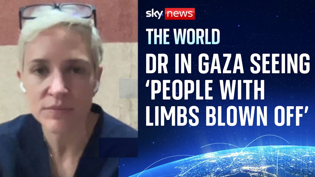 British doctor in Gaza speaks to Sky