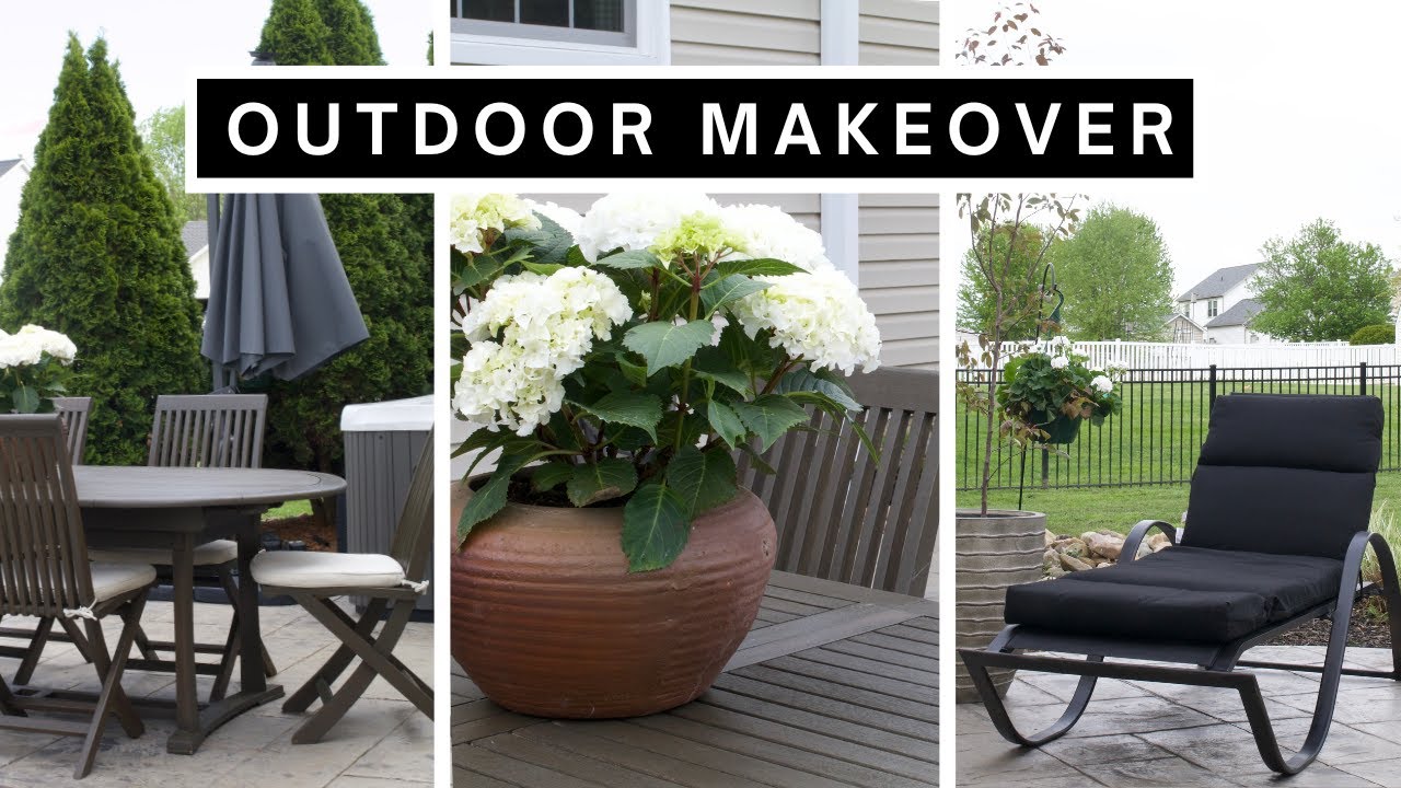 DIY EXTREME PATIO MAKEOVER   THRIFTED, DIY, ON A BUDGET! | OUTDOOR DECORATING IDEAS