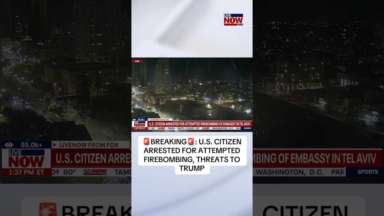 DOJ: U.S. citizen threatens Tel Aviv embassy, Trump #news #trump