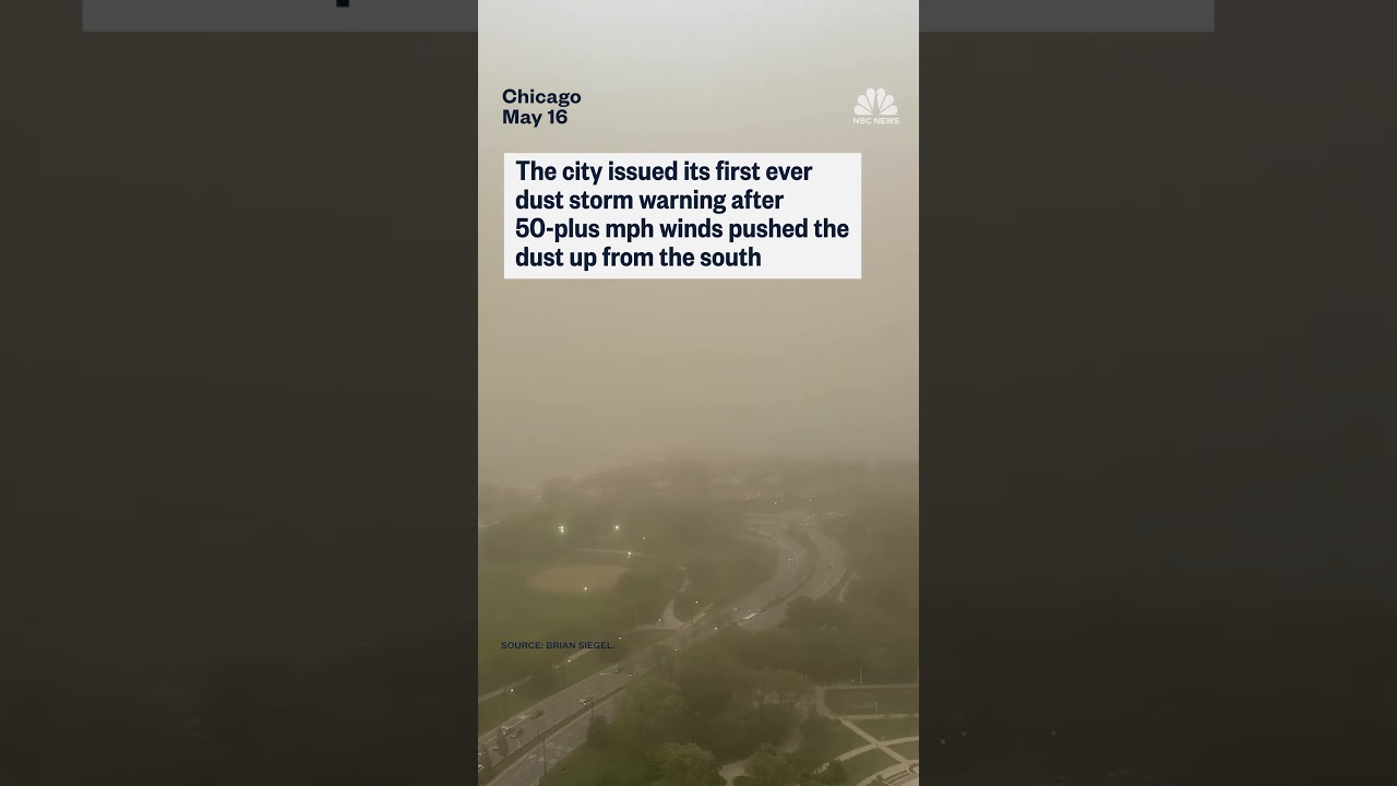 Dust storm sweeps through Chicago causing visibility to hit near zero