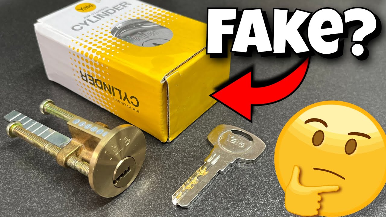 Fake? Yale Dimple Rim Cylinder Lock Picked