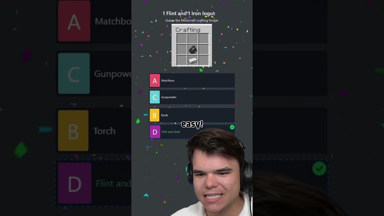 Guess The Minecraft Crafting Recipe!