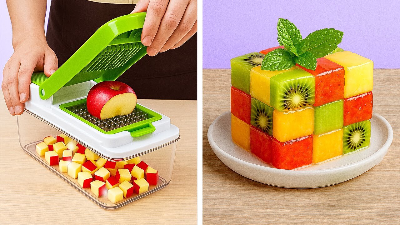 🥒 HOW TO CUT & PEEL FRUITS AND VEGGIES FASTER ⚡🍎 Cooking Tips!