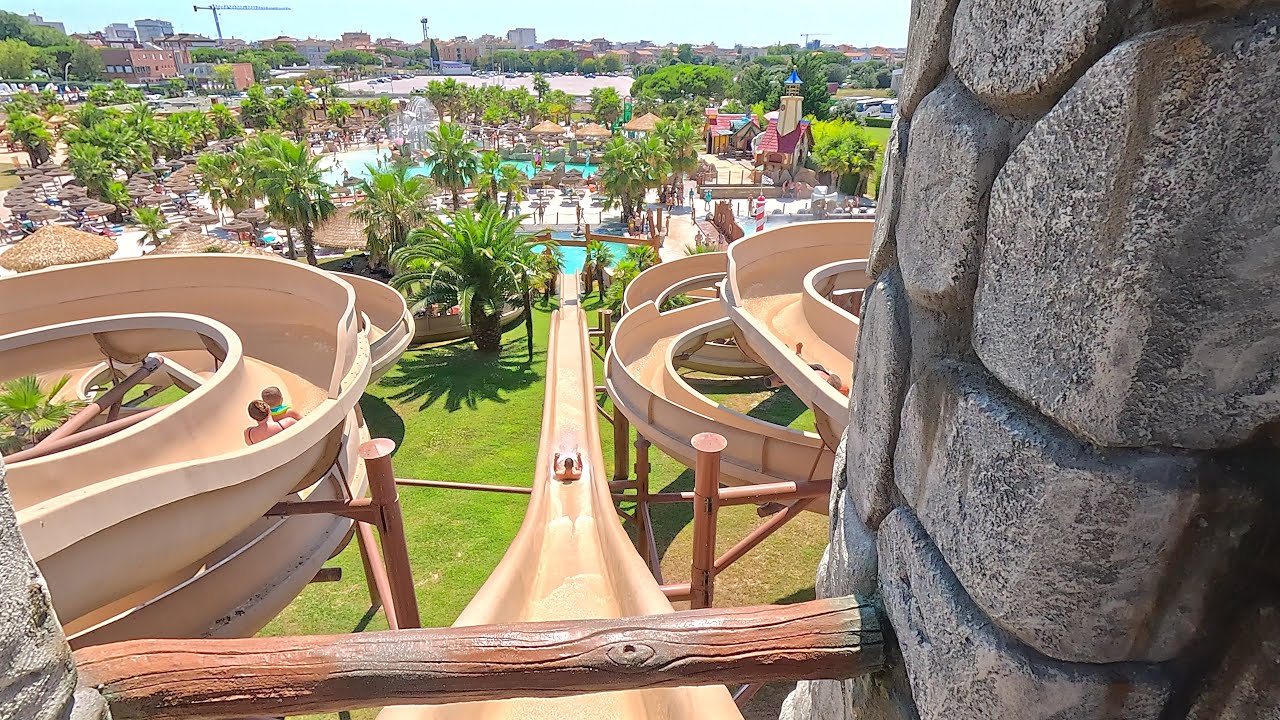 Kamikaze Water Slide at Aquafollie Caorle Venezia 🇮🇹