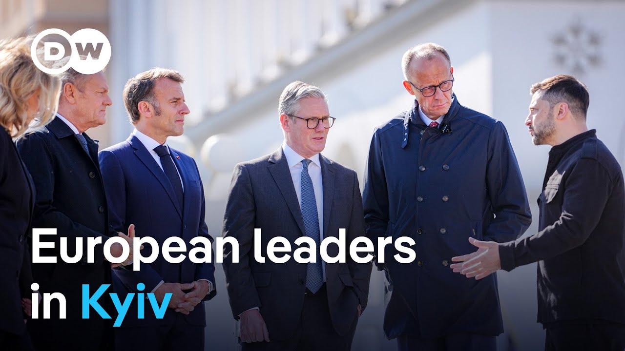 Leaders of UK, Germany, France Poland in Ukraine for 1st joint visit | DW News
