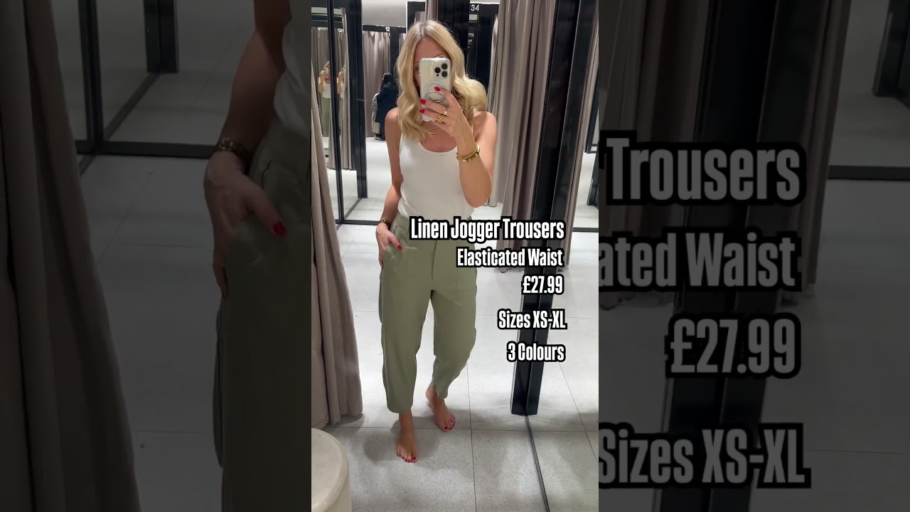 Linen blend Jogger Trousers. Everyday summer staples. £27.99. Shop this on our LTK store ⬇️ for link