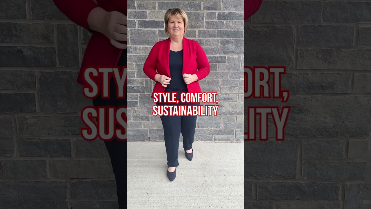 Made in Canada & Seriously Chic! 👗 #modelover50 #canadianfashion #slowfashion