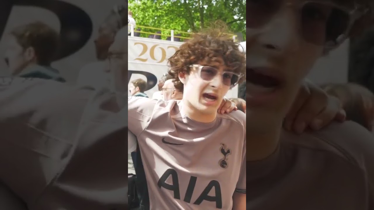 Massive crowds of Spurs fans gather for victory parade after Europa League win