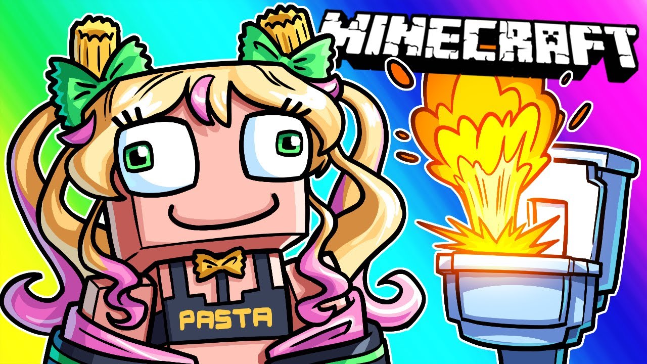 Minecraft – Building Pasta a Totally Normal House (Funny Moments)