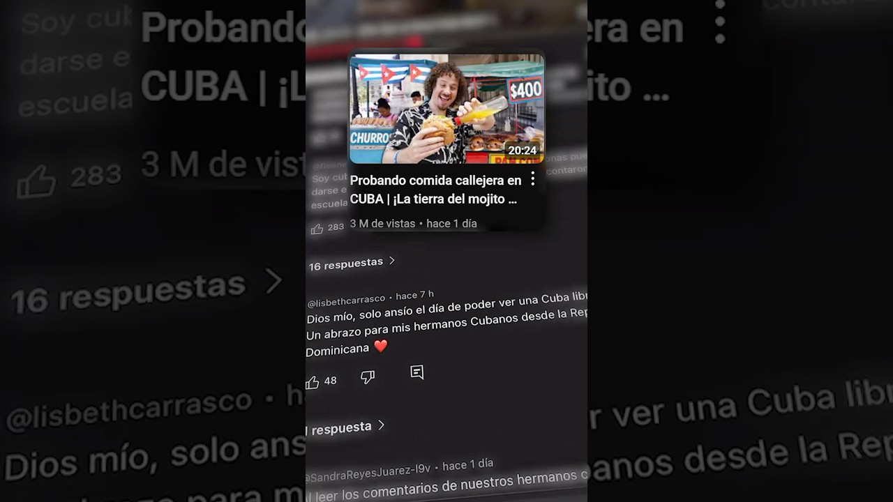 Muchos cubanos nunca han probado comida cubana 💔🇨🇺