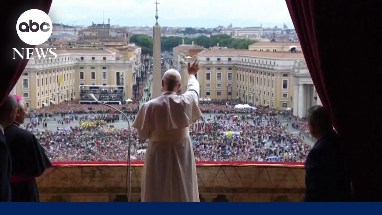 Pope Leo XIV makes first Vatican address