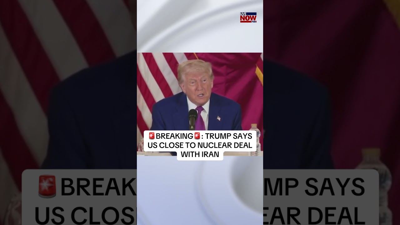 President Trump said the US is close to a nuclear deal with Iran. #trump #iran #nuclear