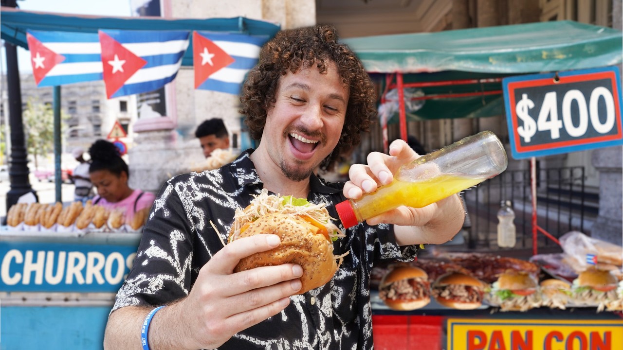 Probando comida callejera en CUBA | ¡La tierra del mojito y el lechón! 🇨🇺