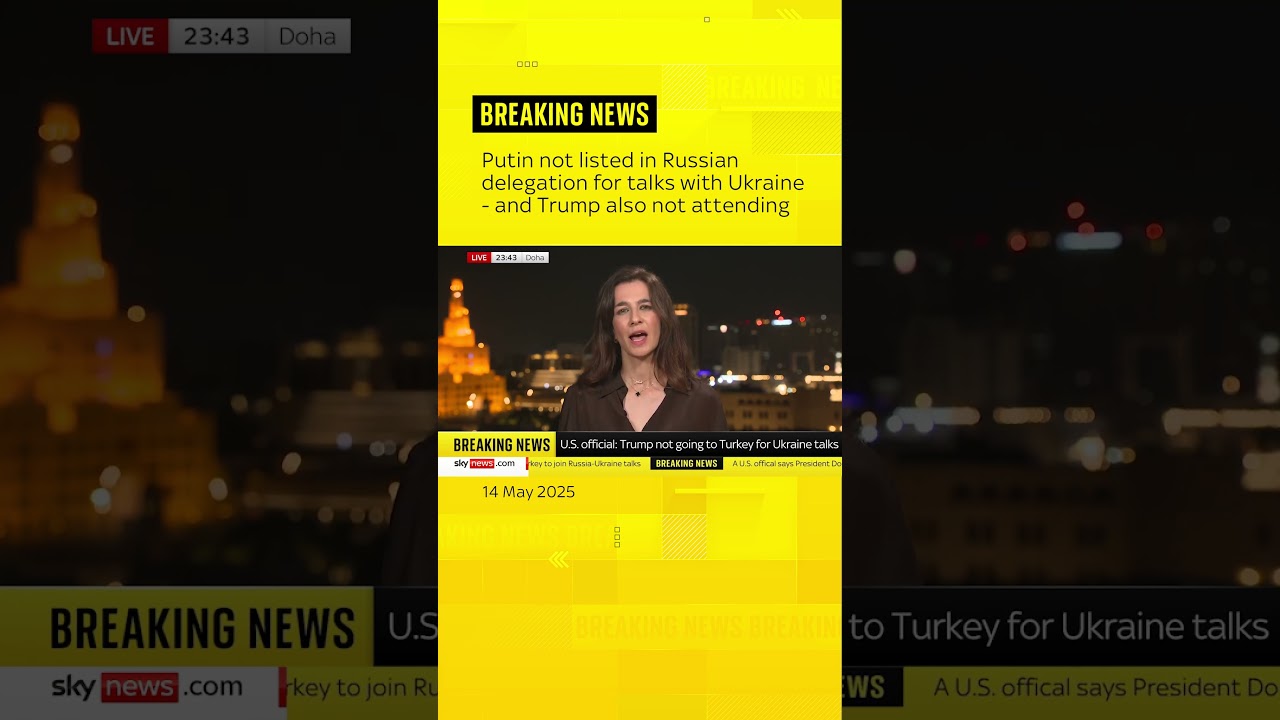 Putin and Trump not attending Ukraine peace talks