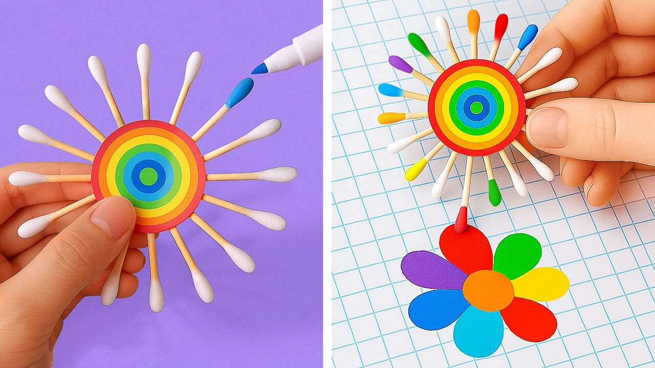 🌈 RAINBOW ART & CRAFTS FOR HOME AND SCHOOL! ✂️🎨